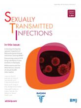 Sexually Transmitted Infections: 95 (6)